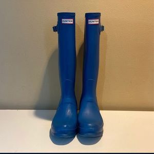 Blue Hunter boots